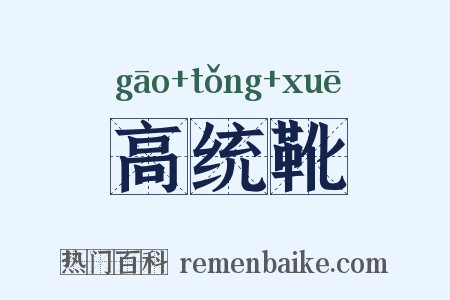 高统靴是什么意思的图片